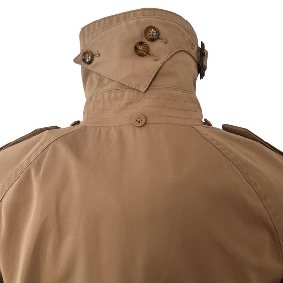 MICHAEL Michael Kors classic khaki rain trench coat water resistant S - Picture 10 of 16